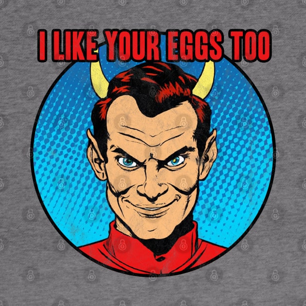 Satan Loves You Deviled Eggs by karutees